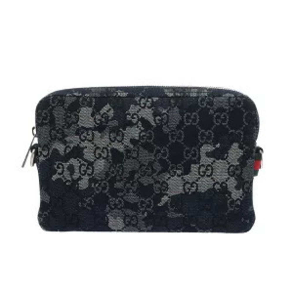 Gucci GG Denim Crossbody Bag Indigo Blue